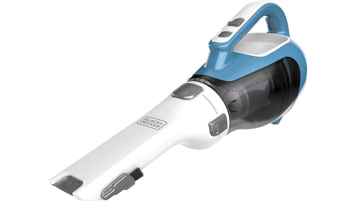 Clean up small messes with this handheld vacuum. 