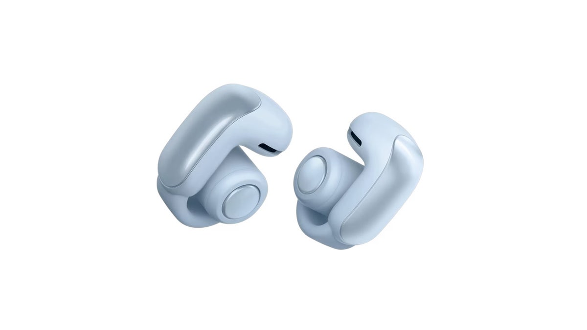 The cuff design keeps these earbuds securely in your ears.