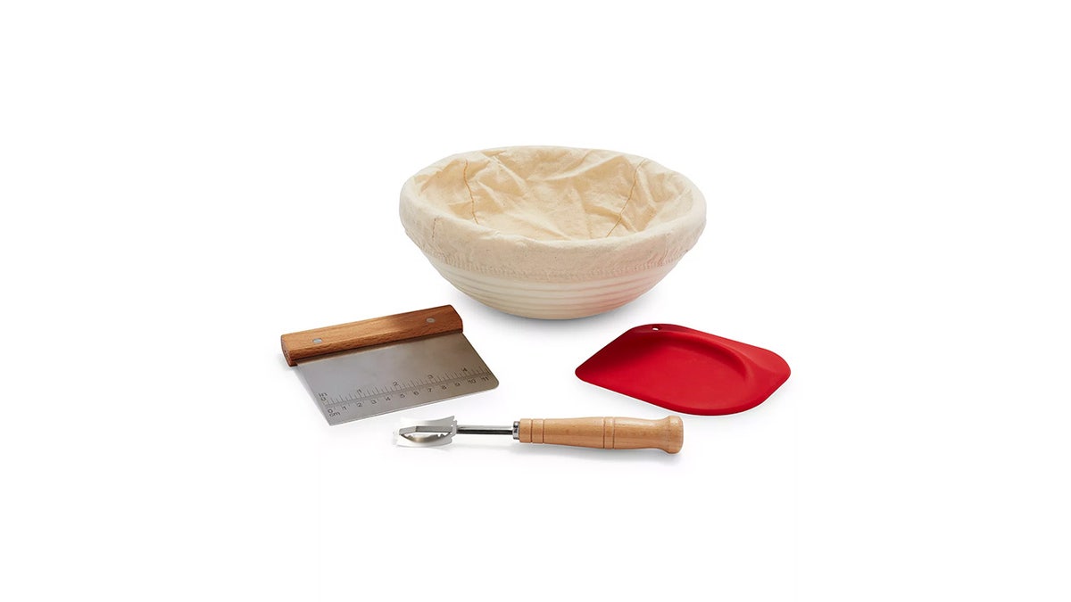Reduce stress in the kitchen with this bread-making kit.