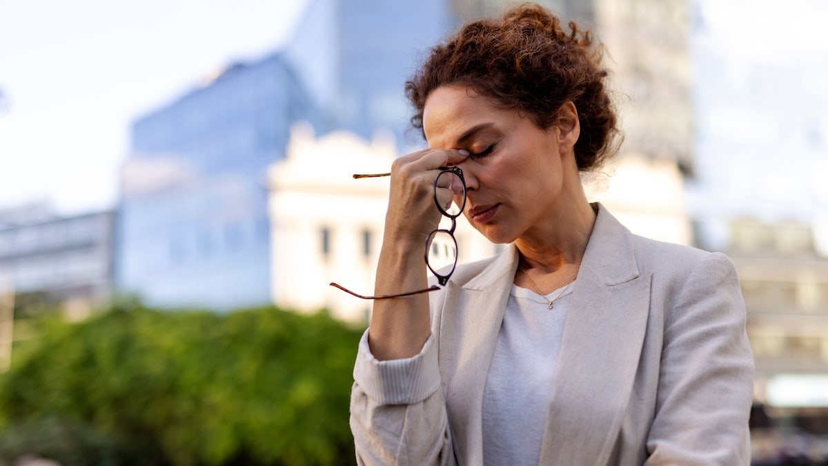 Woman with headaches