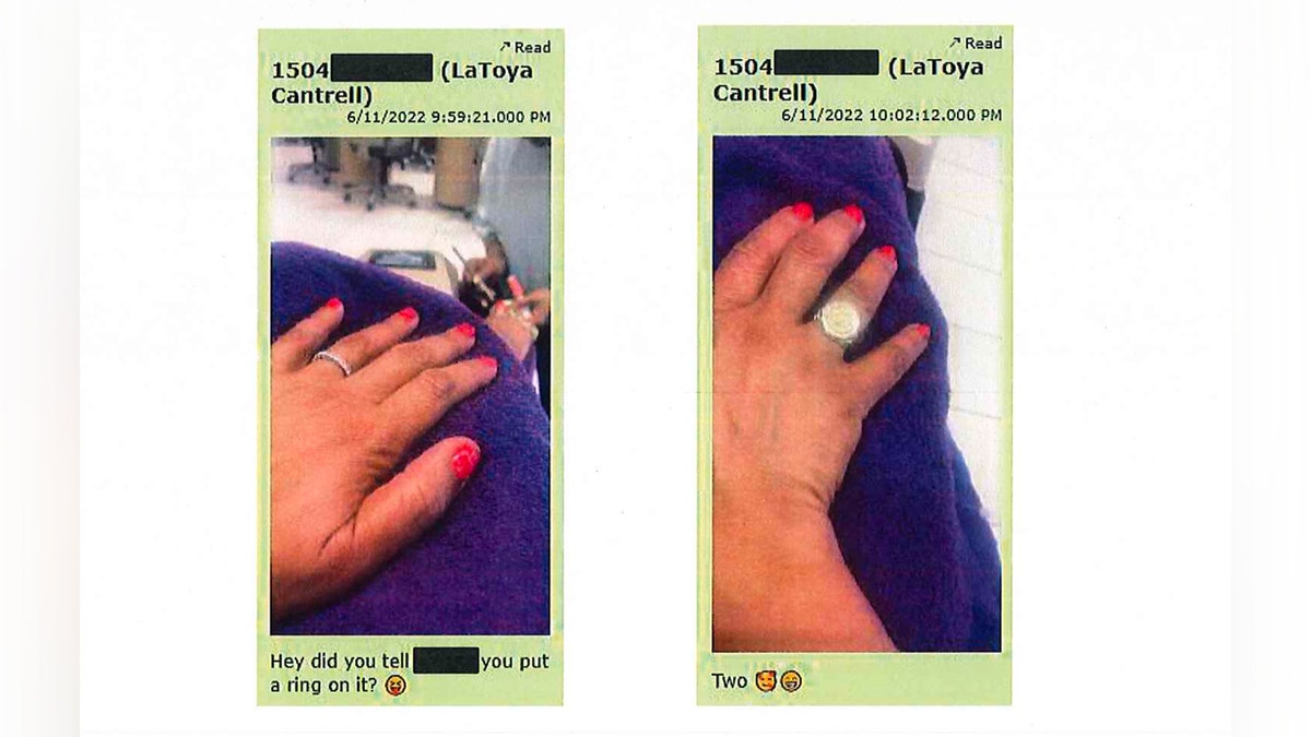 LaToya Cantrell WhatsApp ring photos cited in federal indictment, June 11, 2022.