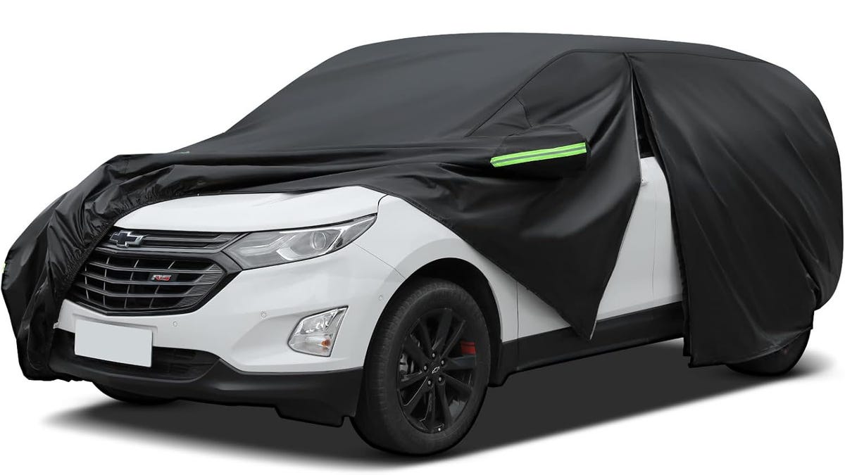 Keep your car protected from the elements with a car cover.