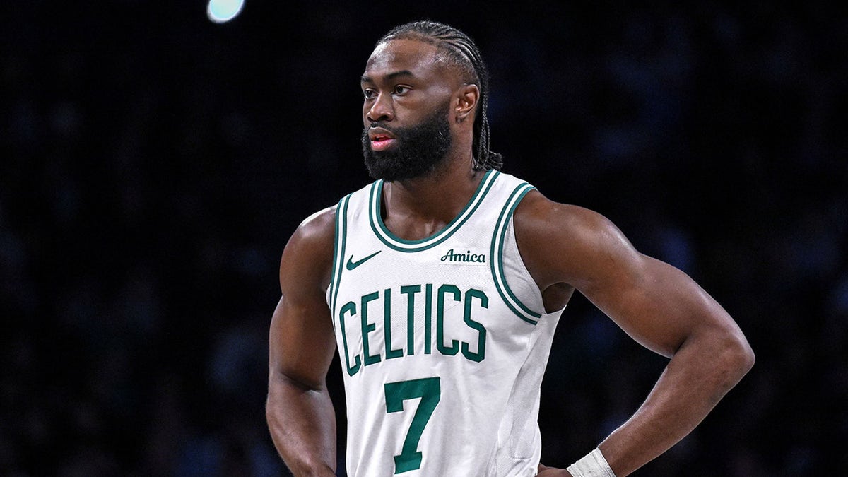 Jaylen Brown during an NBA game
