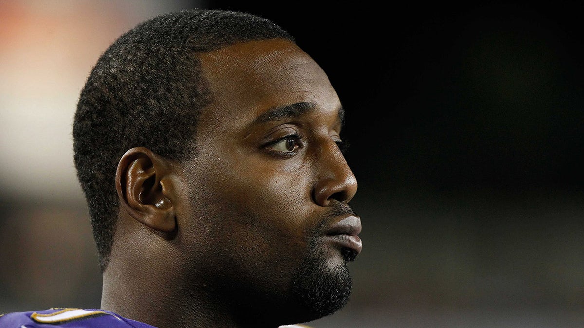 Chris Canty looks on during a game