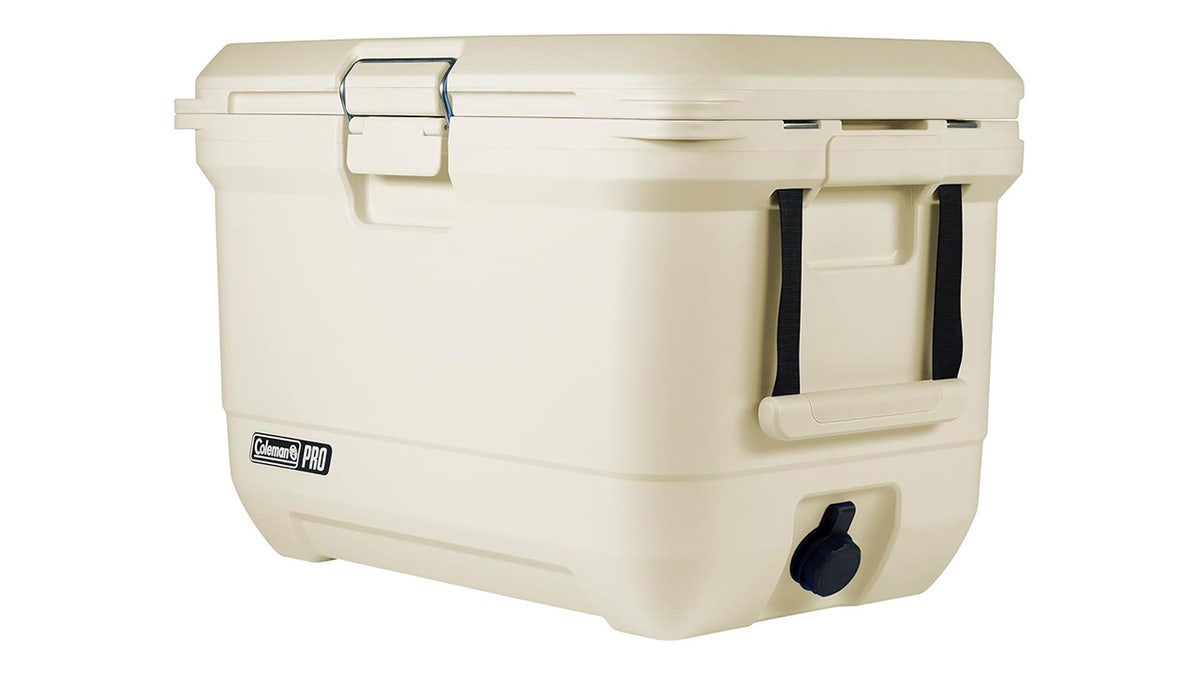This Coleman cooler holds plenty of drinks for your party.
