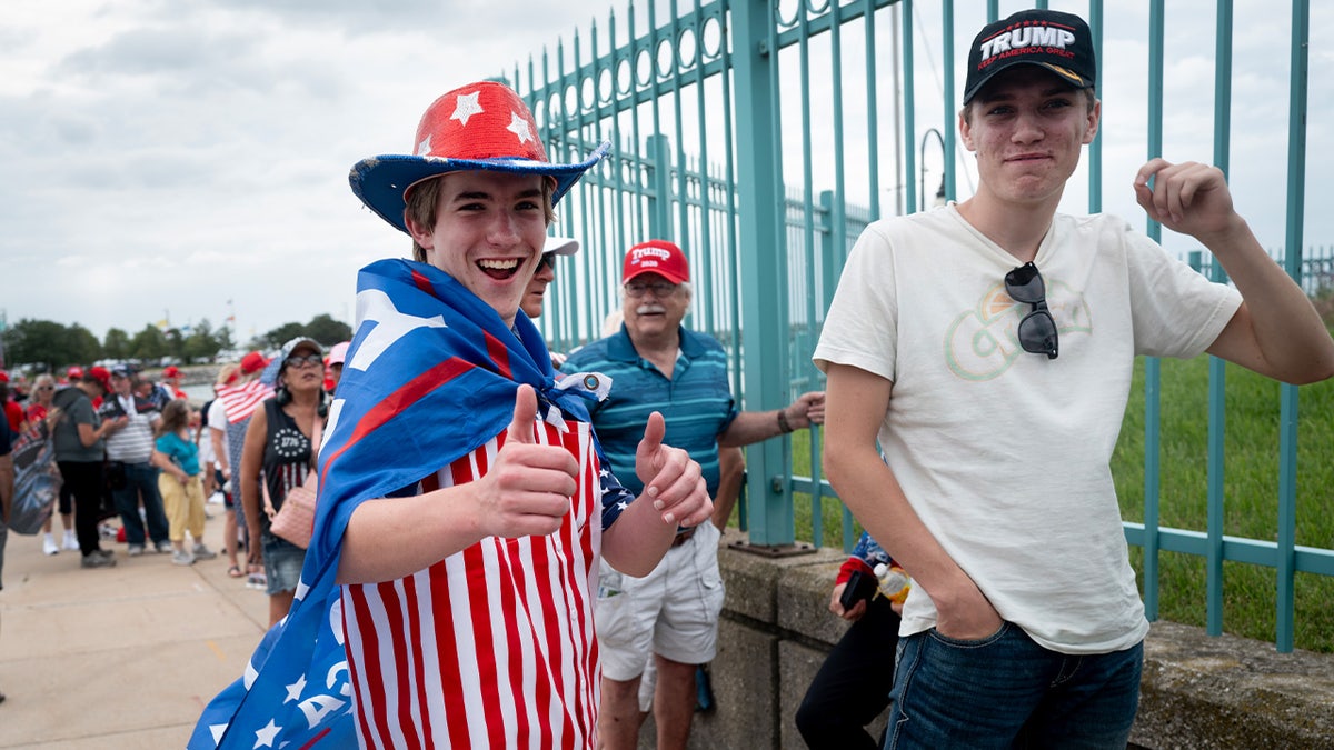Young MAGA supporters.