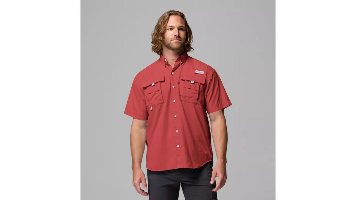 Get this classic fishing shirt in a fall shade.