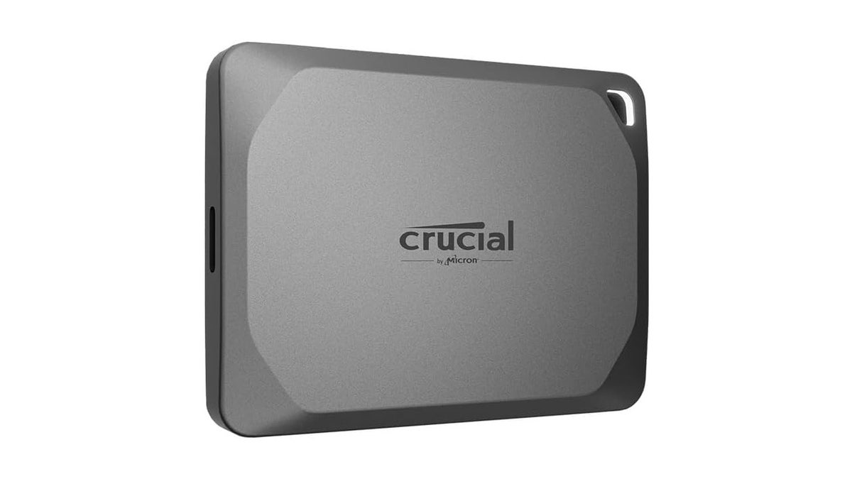 Slip this external drive into your backpack for on-the-go storage.