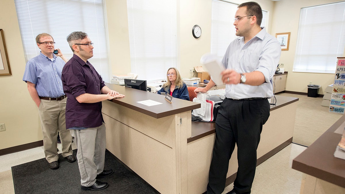 David Moore and David Ermold seek marriage license