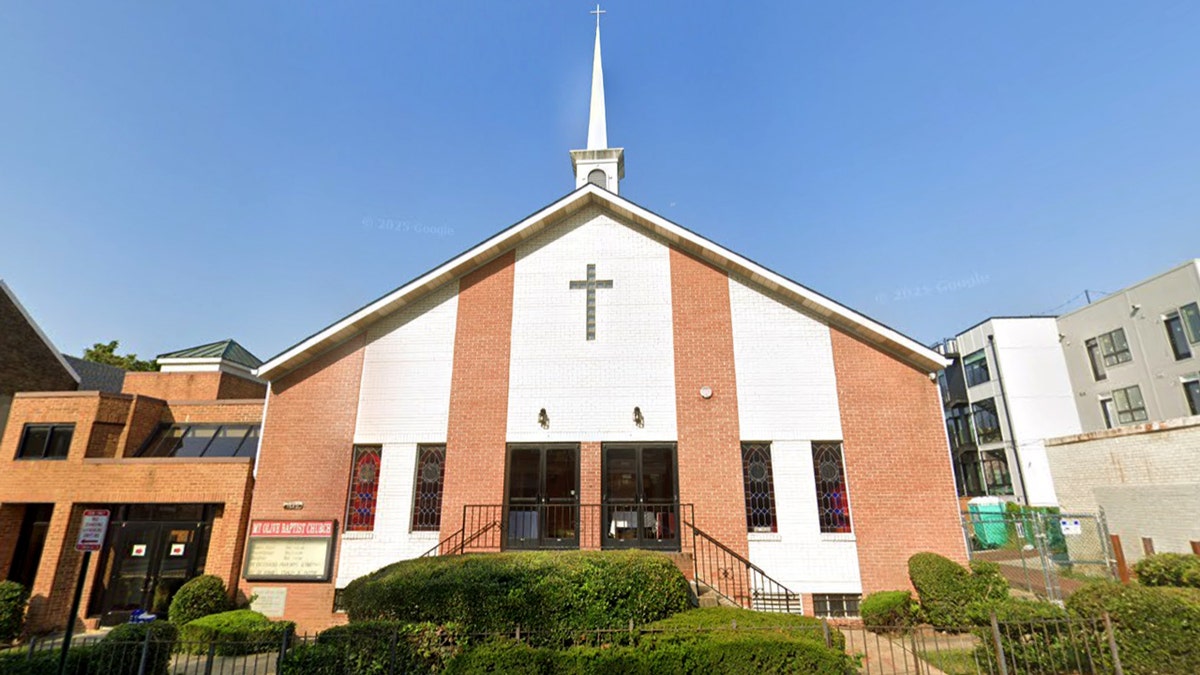 Outside view of Mt. Olive Baptist Church in Washington, D.C.