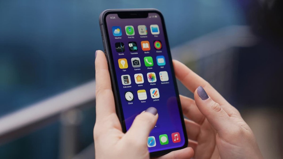 Woman on her phone.