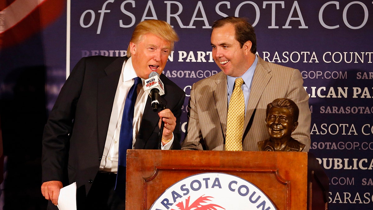 Donald Trump and Joe Gruters in 2012