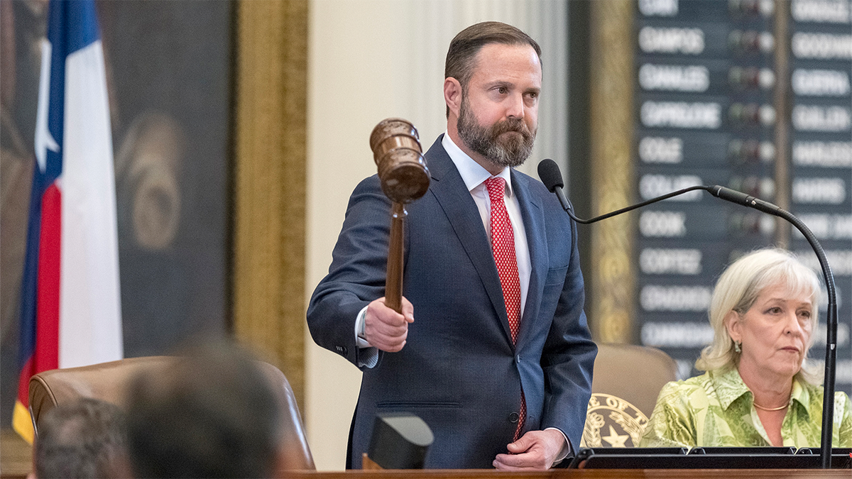 Republican Dustin Burrows is the Speaker of the Texas House of Representatives