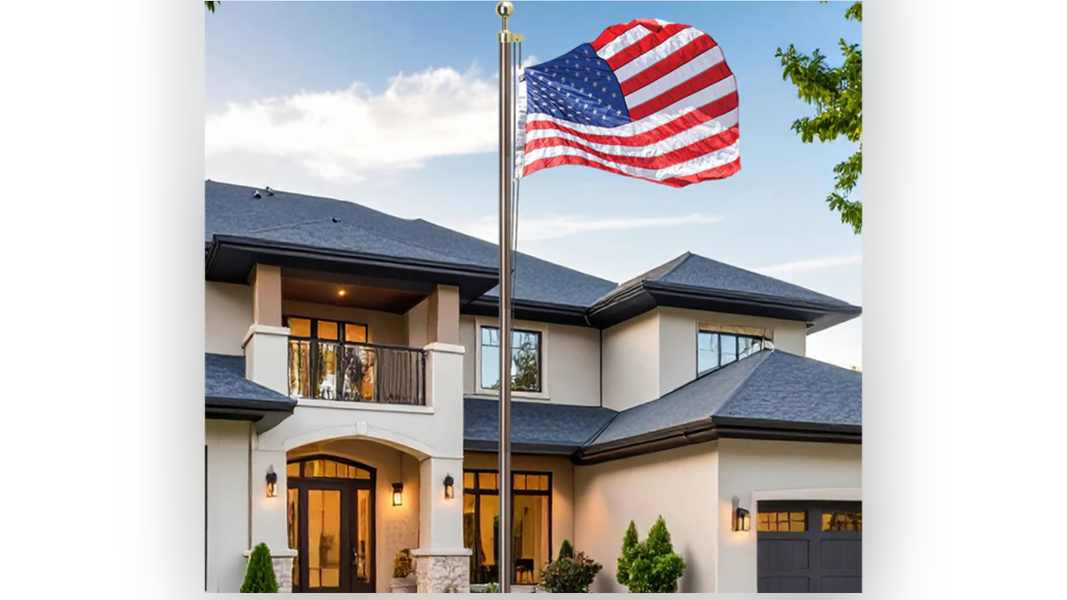 Show off your patriotism with a flagpole kit.