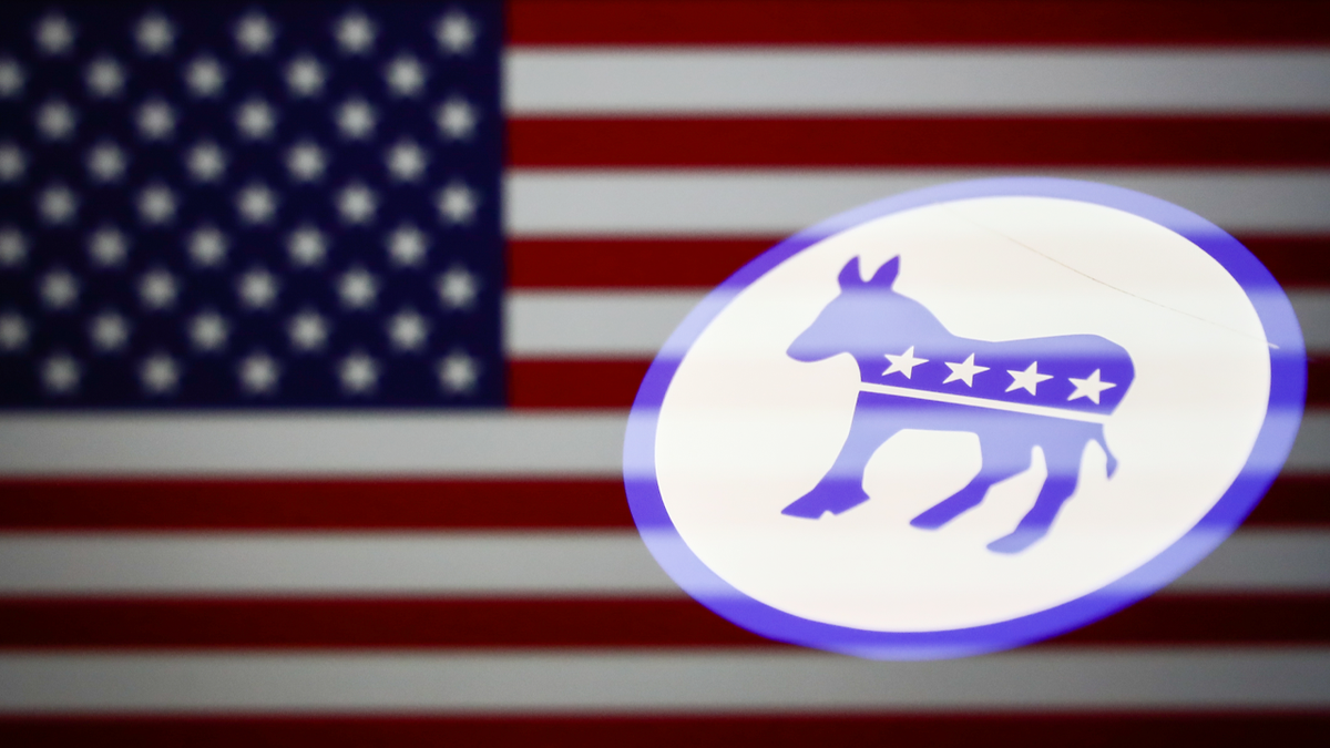 flag-and-democratic-logo CNN Polling Guru Democrats called Messier than the basement of the Horter