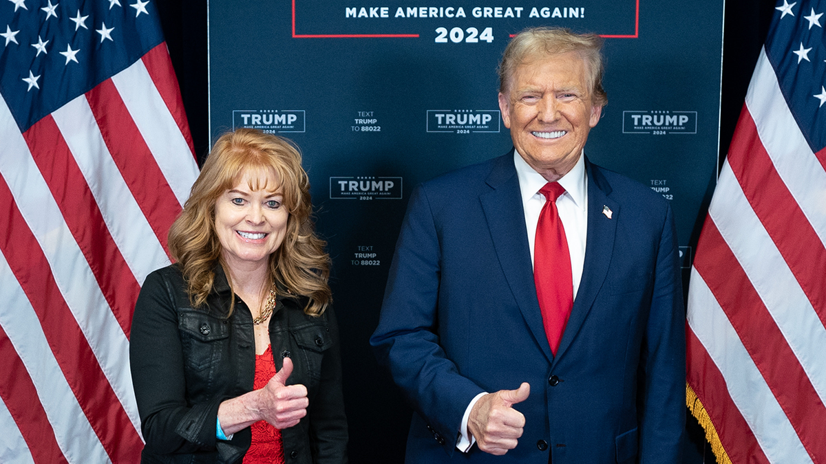 Stacy Garrity with President Donald Trump