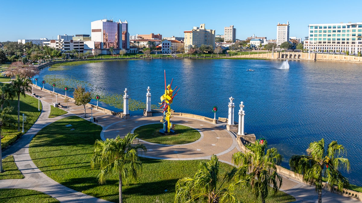 Florida universities launch accelerated six-year medical degree program 2 Drone angle view of Lakeland, Florida