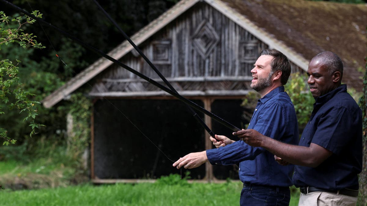 Vice President JD Vance goes fishing in the U.K.