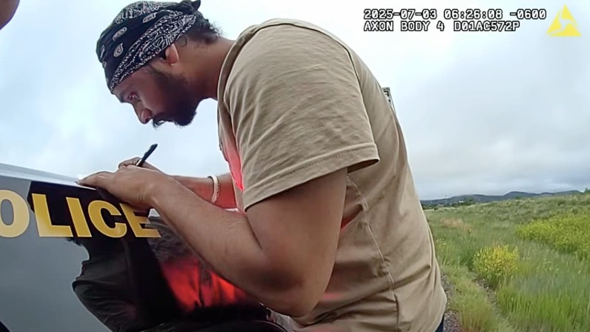 Bodycam video shows illegal immigrant truck driver speaking limited English with New Mexico officer  at george magazine