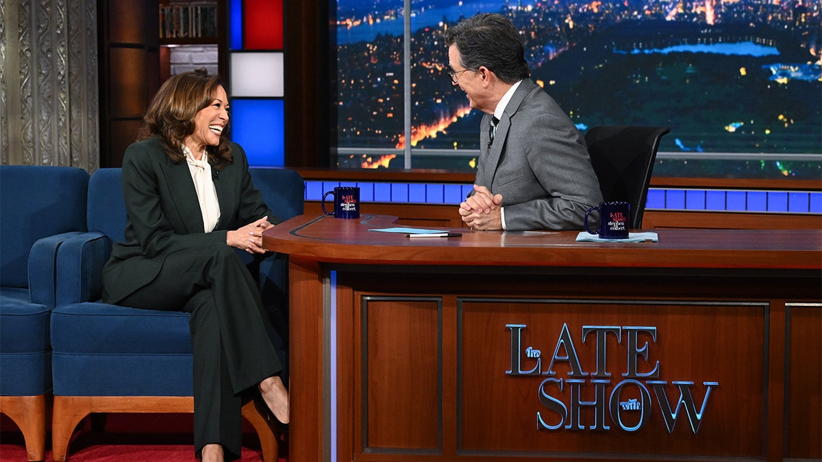 No Kamala Harris Stephen Colbert Late Show