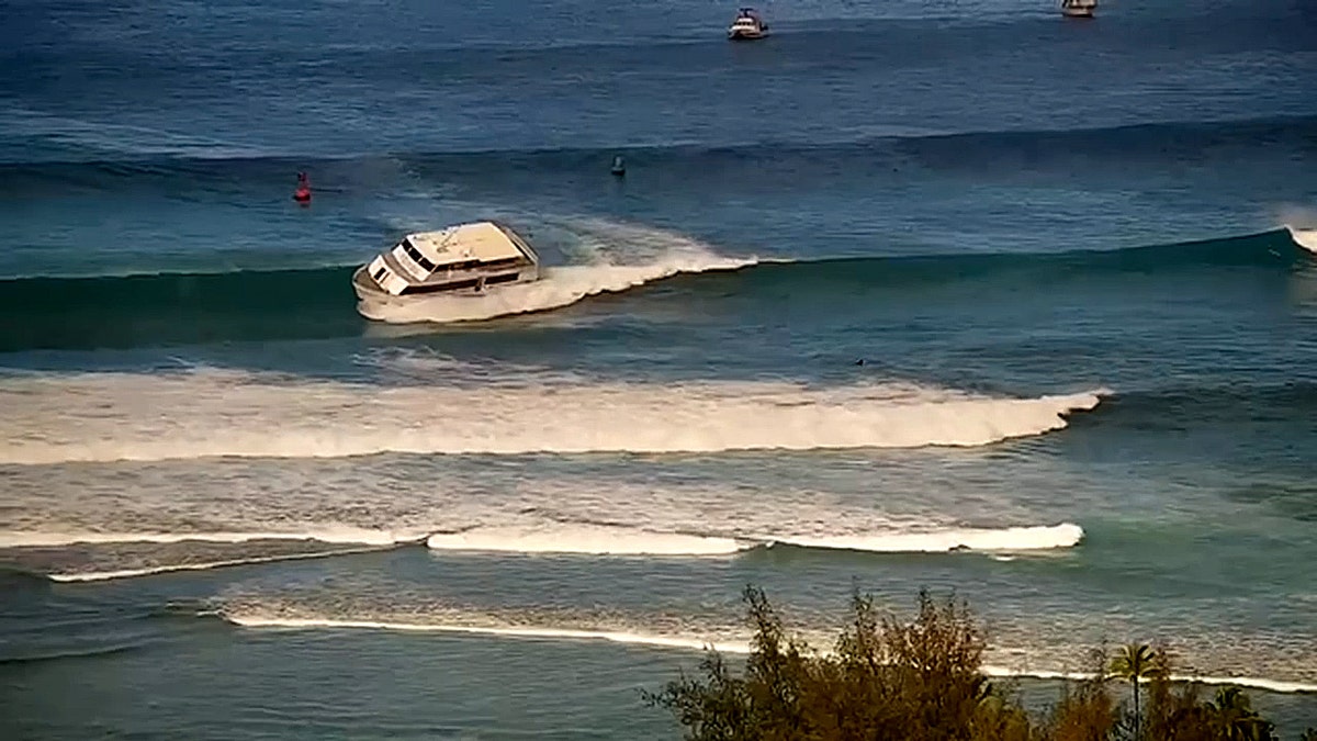 Boat and wave