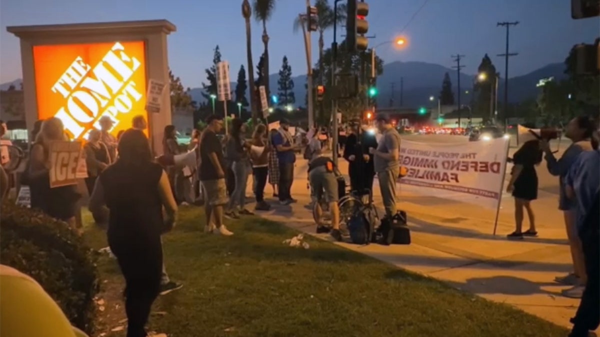 Protest at Home Depot in California
