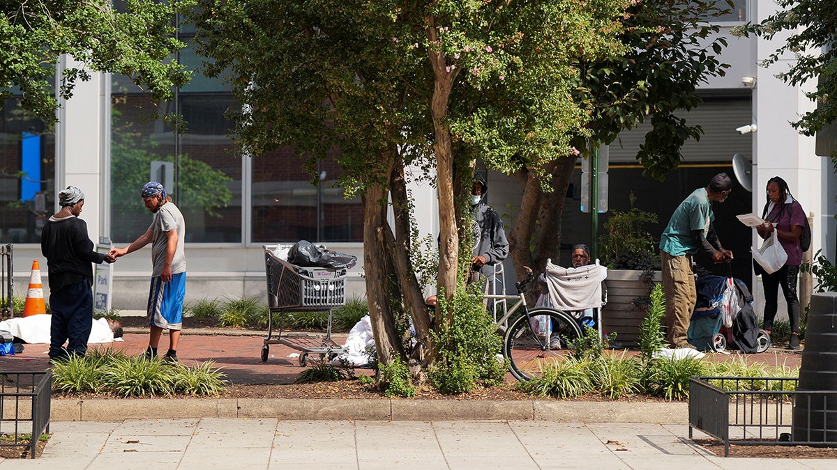 Homeless people in Washington DC