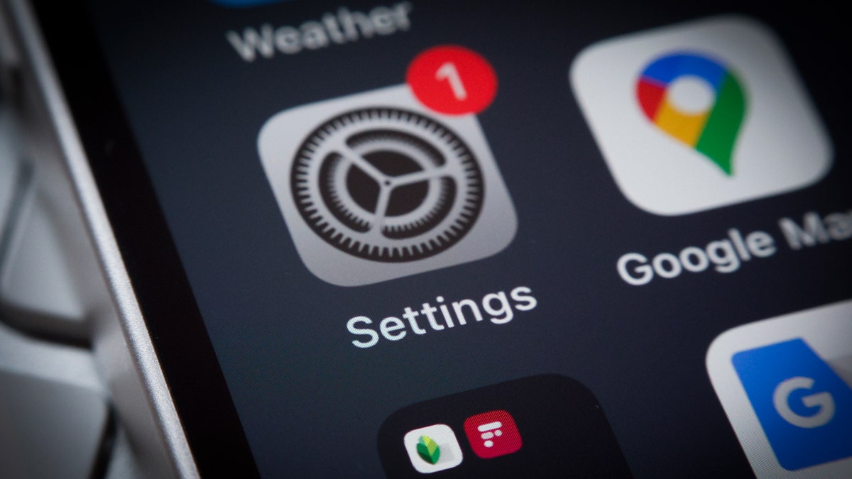 iPhone settings app
