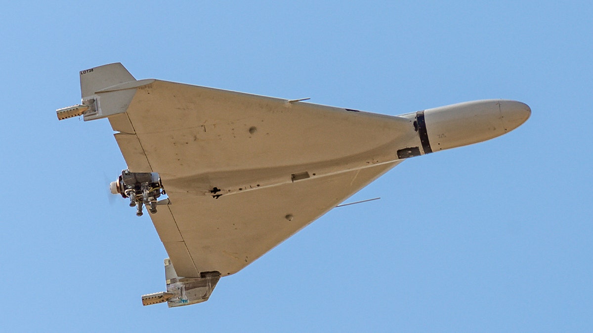 Iranian-made Shahed-136 'Kamikaze' drone flies over the sky of Kermanshah, Iran on March 7, 2024. Iran fired over 100 drones and ballistic missiles on Saturday, April 13, 2024, in retaliation to an attack on a building attached to the country's consular annex in Damascus that killed the guards, and two generals of the Quds Force of Iran's Islamic Revolutionary Guard Corps (IRGC) on April 01, 2024. Iran has blamed Israel for the attack on April 5, 2024 in Tehran