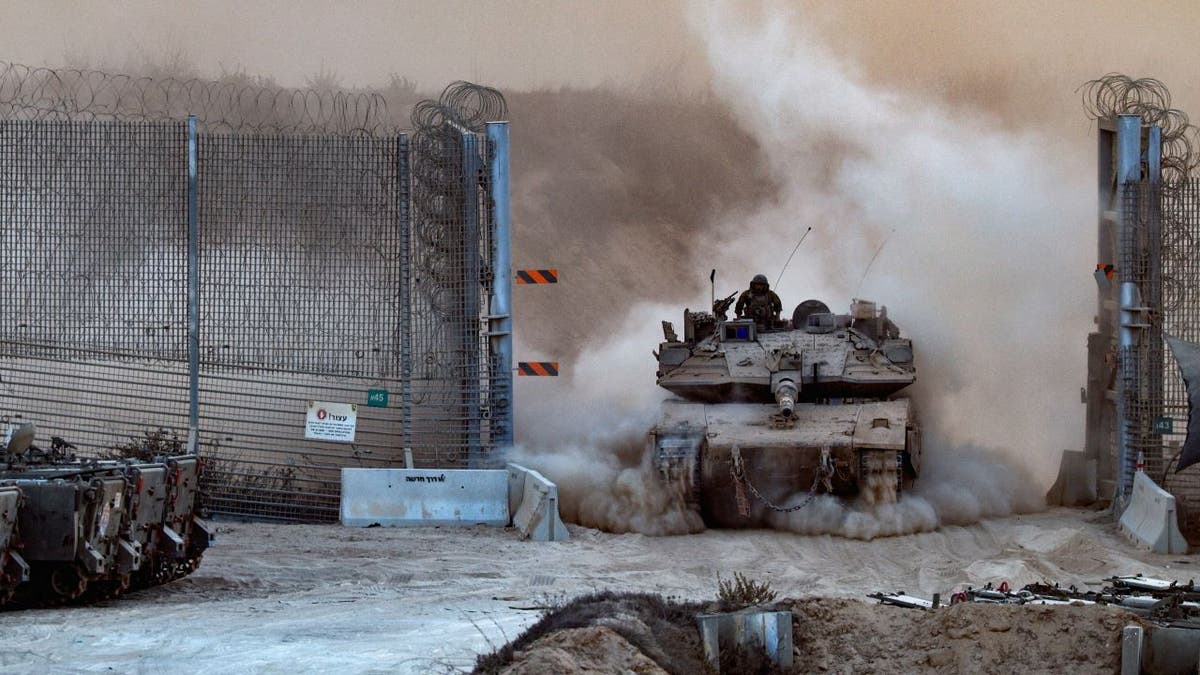 An Israeli tank