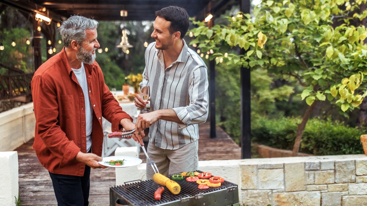 friends using grill