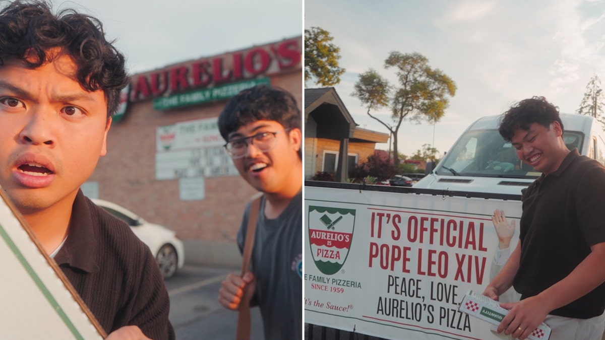 jayden-reimas-picks-up-aurelios-pizza-1 Trust-Fuel Pizza Mission Pope Leo Fourths delivers the Holy Slice of the house