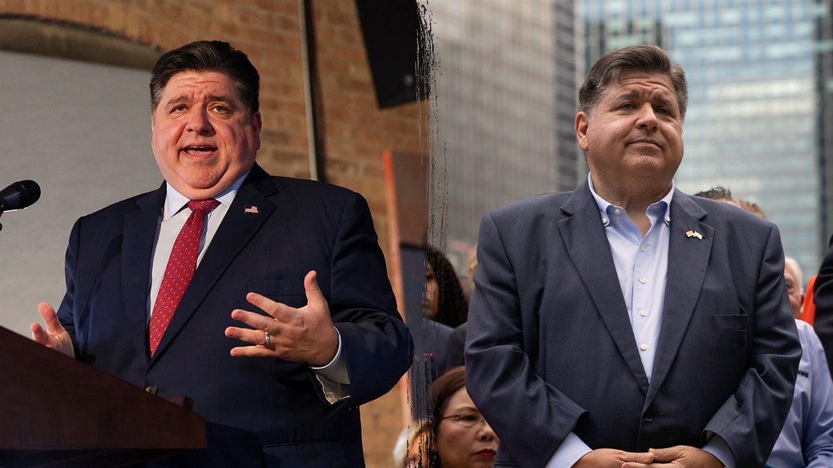 Trump escalates feud with Gov JB Pritzker over Chicago crime, 2028 speculation 1 JB Pritzker weight loss before and after composite image