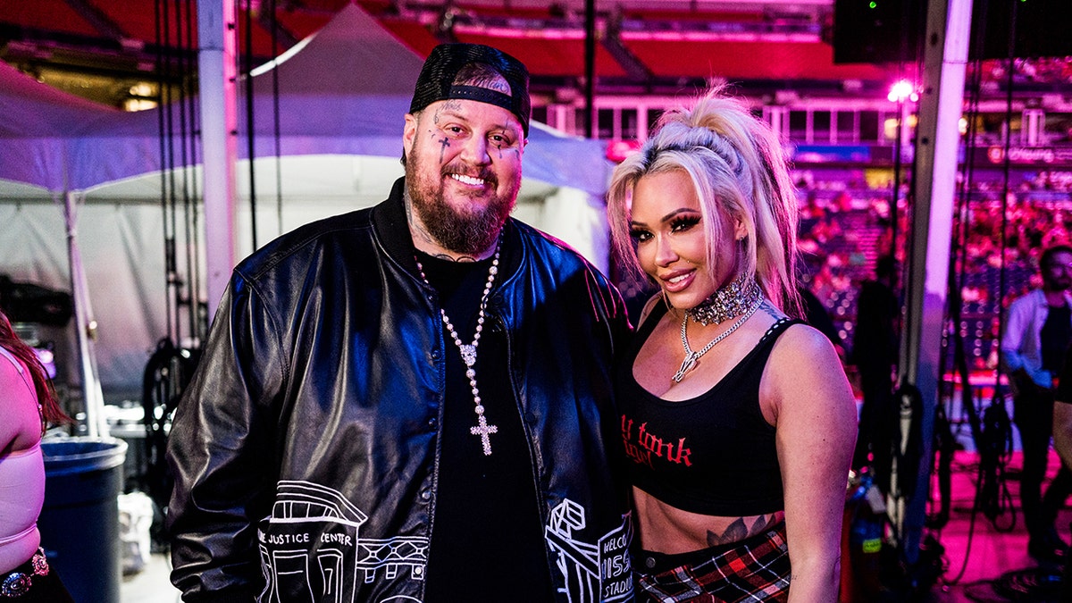 Jelly Roll and Bunnie XO at night three of CMA Fest in June 2024.