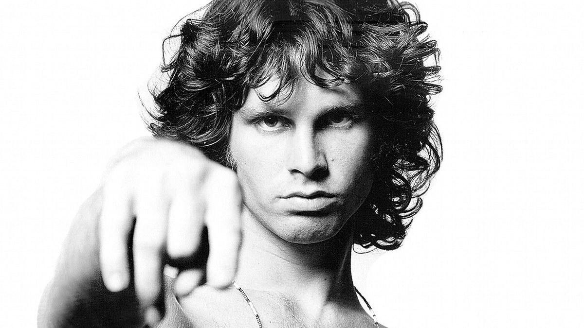 A close-up of Jim Morrison.