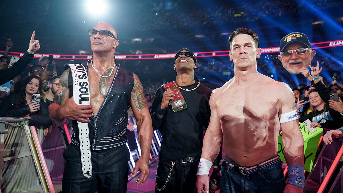 Rock, Travis Scott, John Cena
