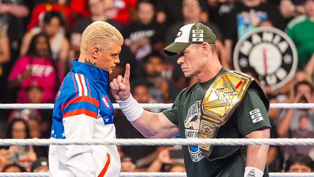Cody Rhodes and John Cena face to face
