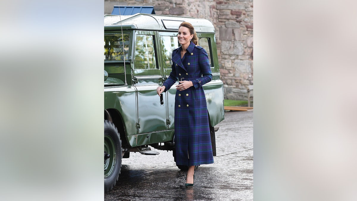 Prince Philip gave Kate Middleton golden rule for surviving the monarchy 6 Kate Middleton smiling next to Prince Philip's van in the U.K.