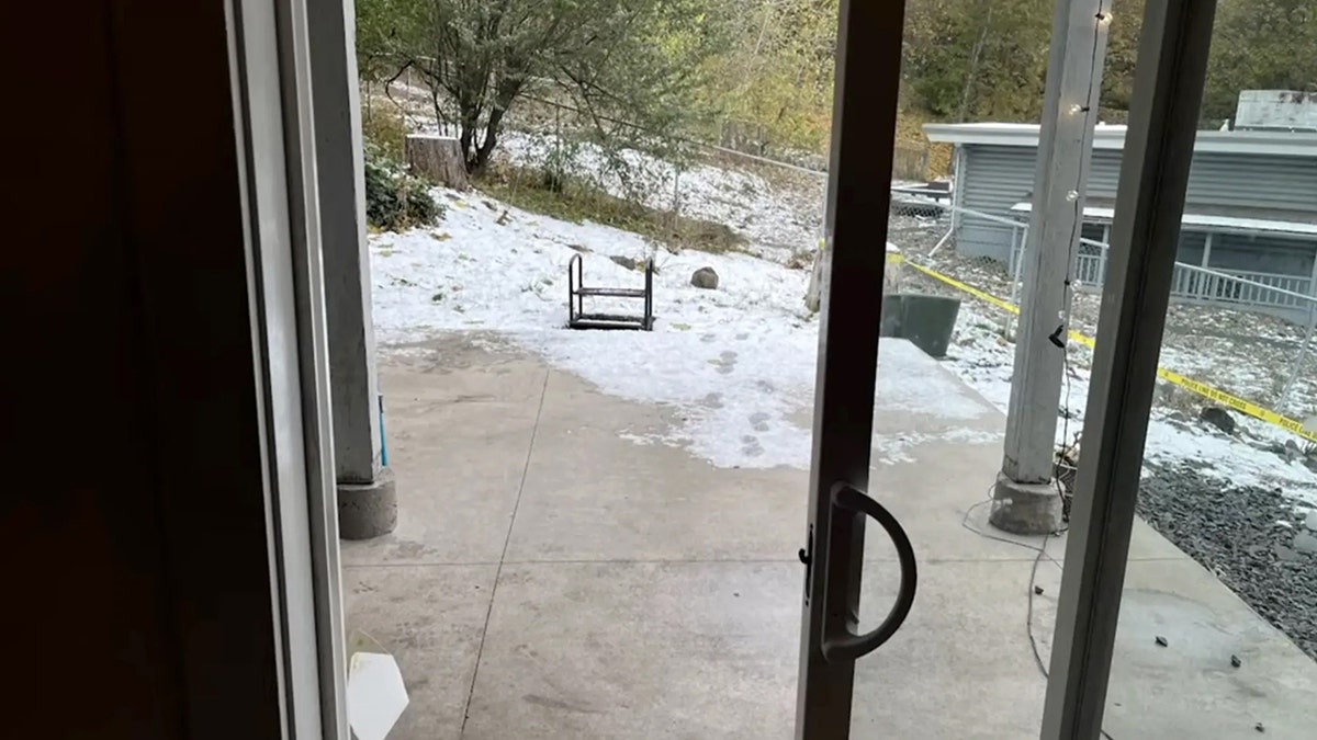 Evidence photo of the crime scene in the University of Idaho slayings committed by Bryan Kohberger