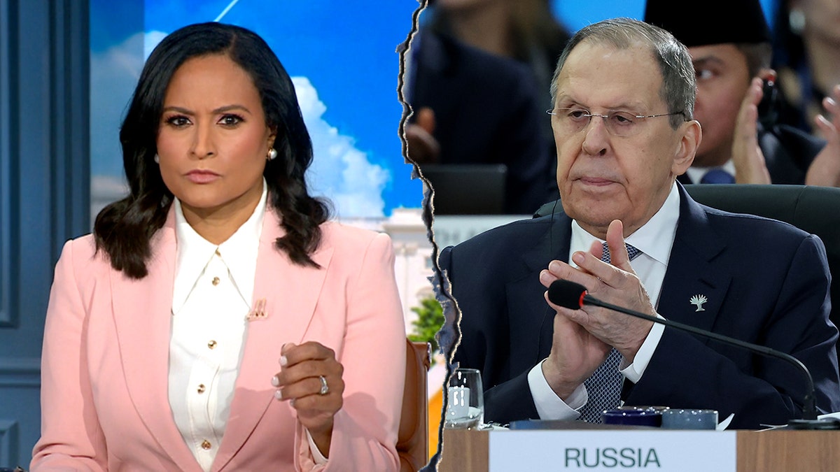 Kristen Welker and Sergey Lavrov