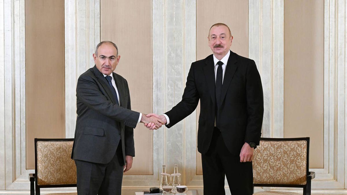 leaders-of-armenia-and-azerbaijan Trump organized Armenia and Azerbaijan leaders because he made another peace agreement.