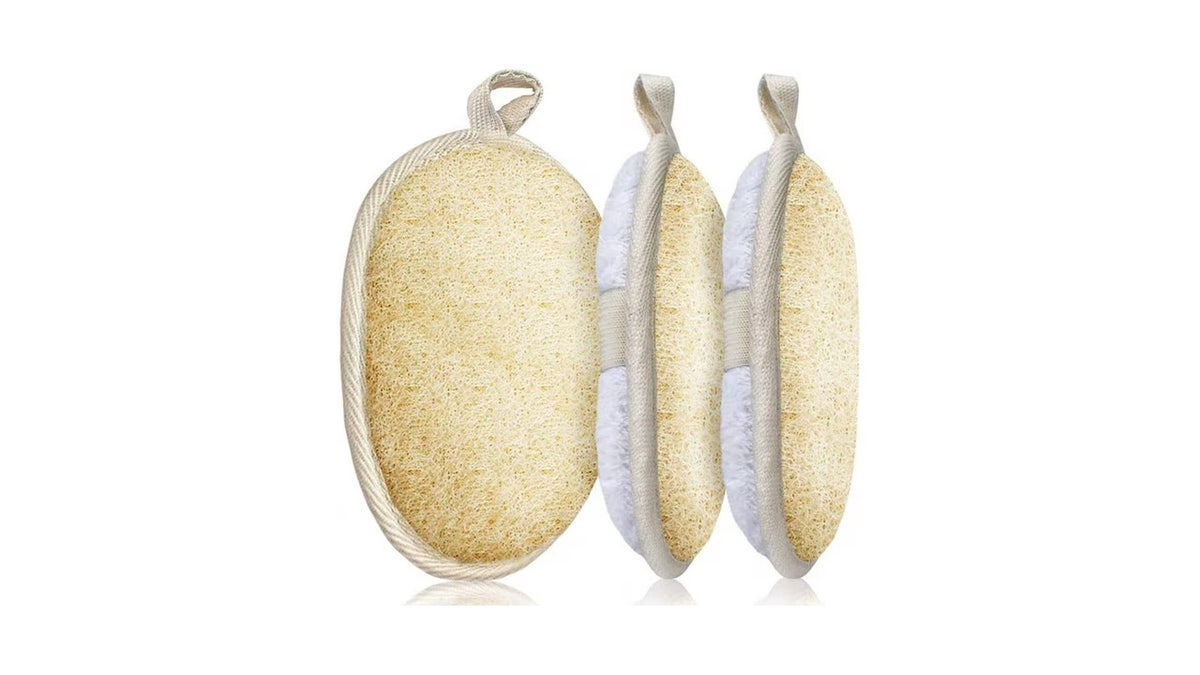 This set of loofah sponges is ideal for stimulating circulation and gently exfoliates skin.