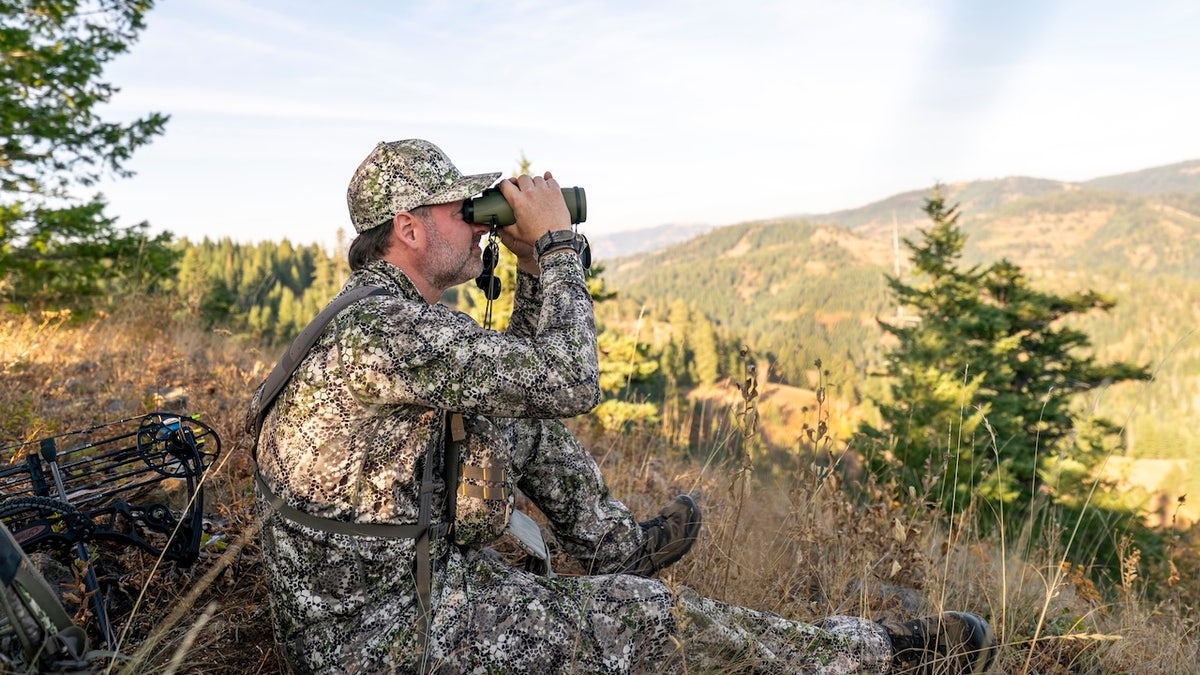 hunter wearing camo