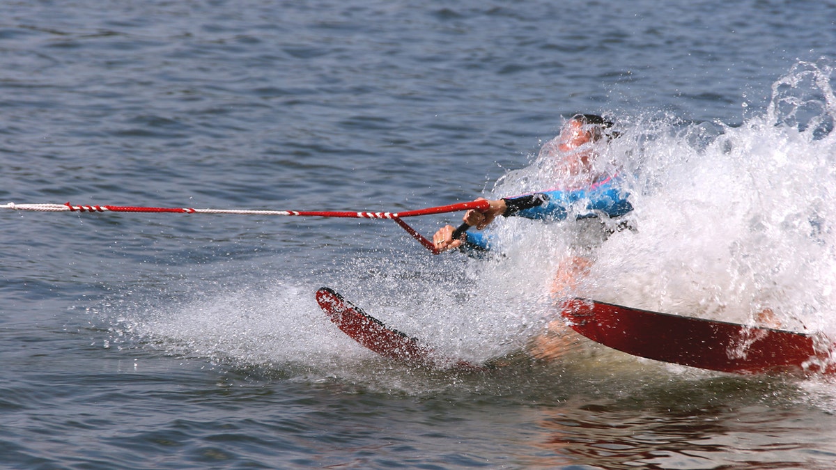 Man water-skiing