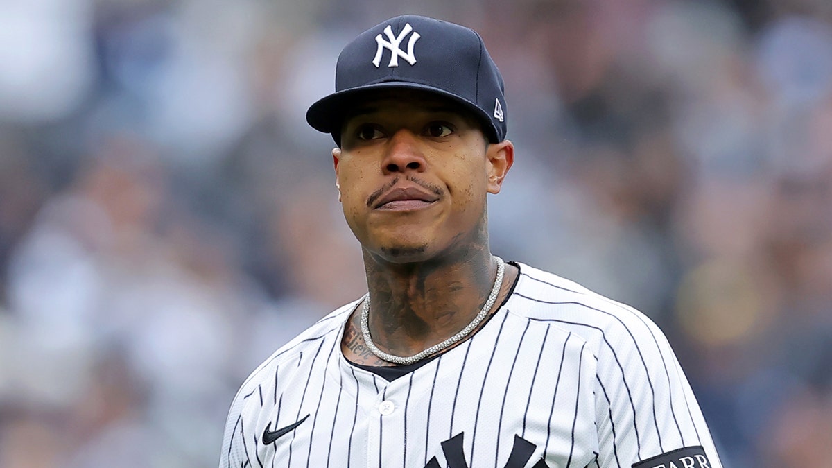 Marcus Stroman reacts