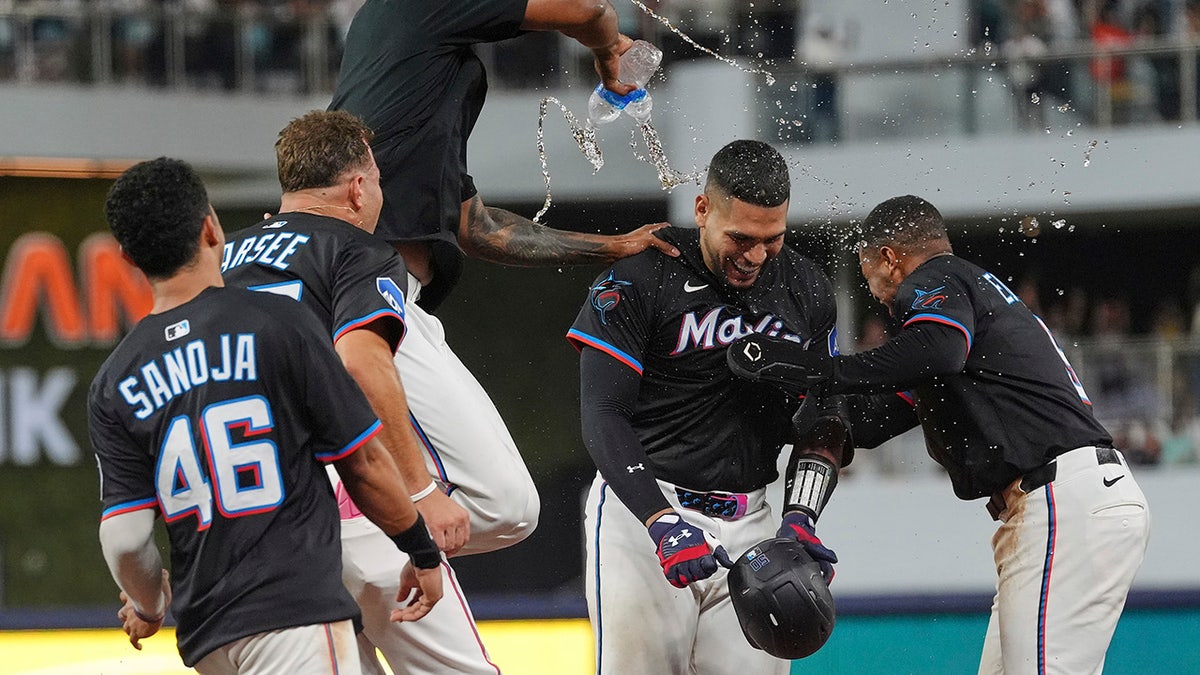 Marlins walk off