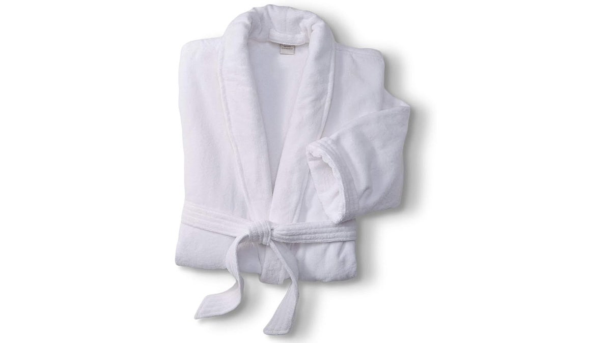 Get the authentic hotel spa experience with this plush terry velour robe. 