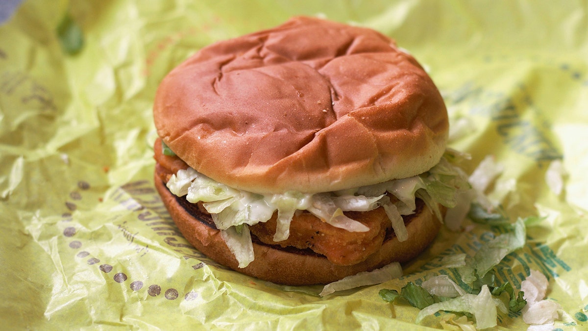 McChicken on wrapper