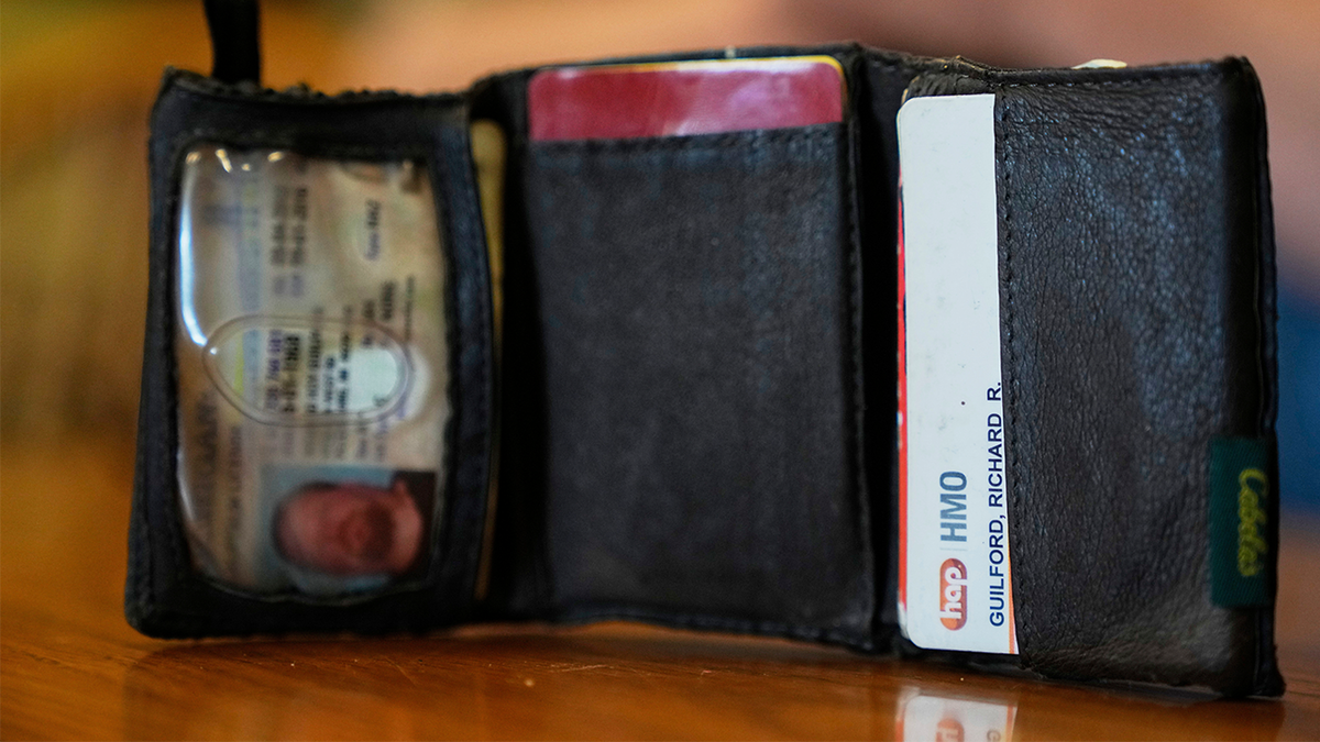 The old wallet of Richard Guilford