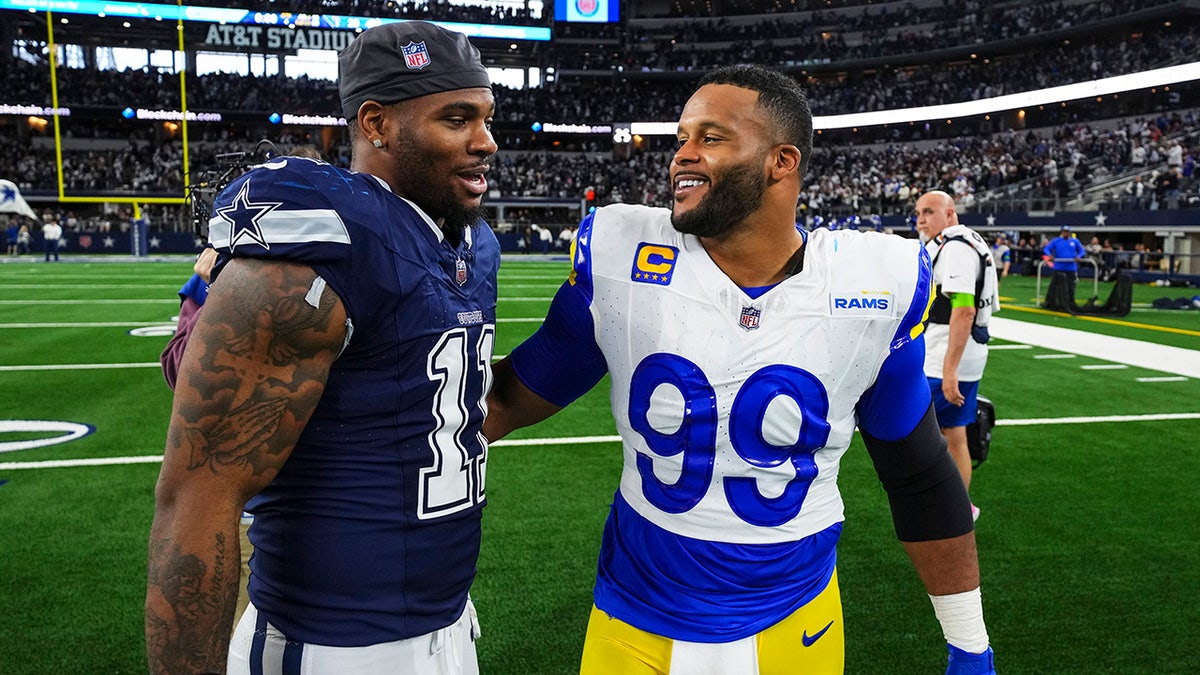 Mika Parsons speaks with Aaron Donald